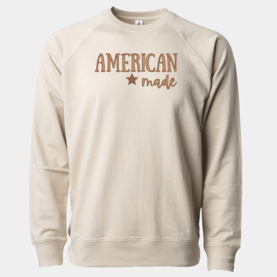 American Made Embroidered Crewneck - Unisex Thumbnail