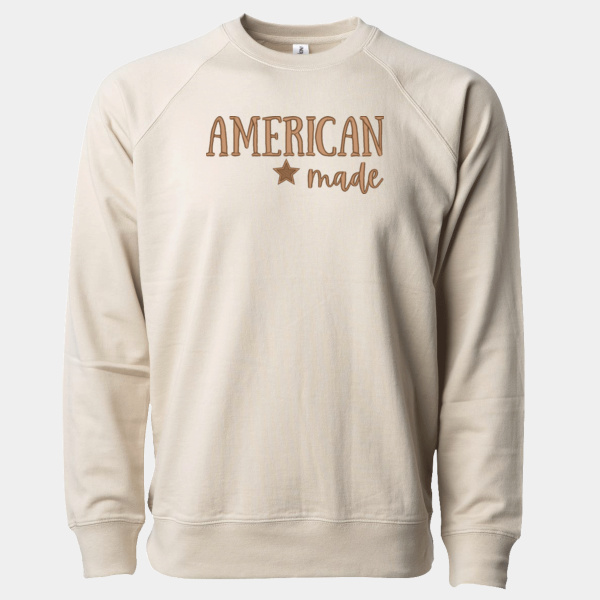 American Made Embroidered Crewneck - Unisex Thumbnail