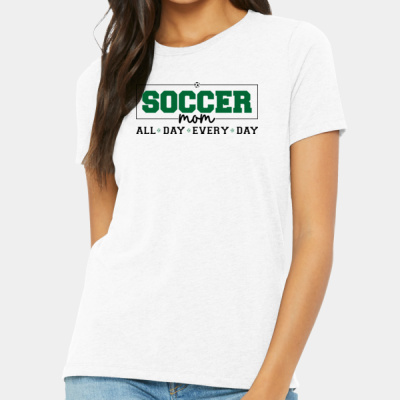 Soccer Mom - All day Every Day - Tri Blend Tee Thumbnail