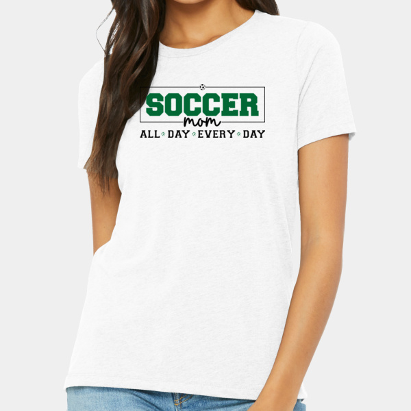 Soccer Mom - All day Every Day - Tri Blend Tee Thumbnail