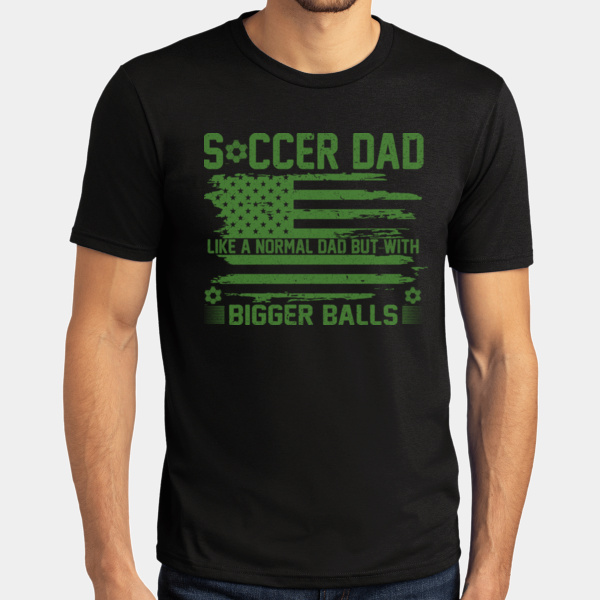 Soccer Dad  Balls Tri Blend Tee Thumbnail