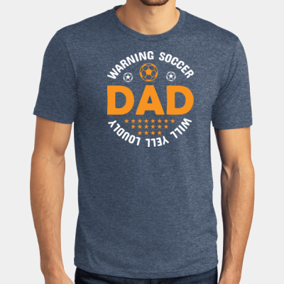 Warning - Soccer Dad - Will Yell Loudly Tee Thumbnail