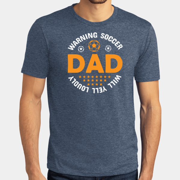 Warning - Soccer Dad - Will Yell Loudly Tee Thumbnail