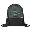 Prime Line Crosshatch Heather Drawstring Backpack  Thumbnail