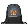 Prime Line Crosshatch Heather Drawstring Backpack  Thumbnail