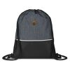 Prime Line Crosshatch Heather Drawstring Backpack  Thumbnail