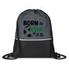 Prime Line Crosshatch Heather Drawstring Backpack  Thumbnail